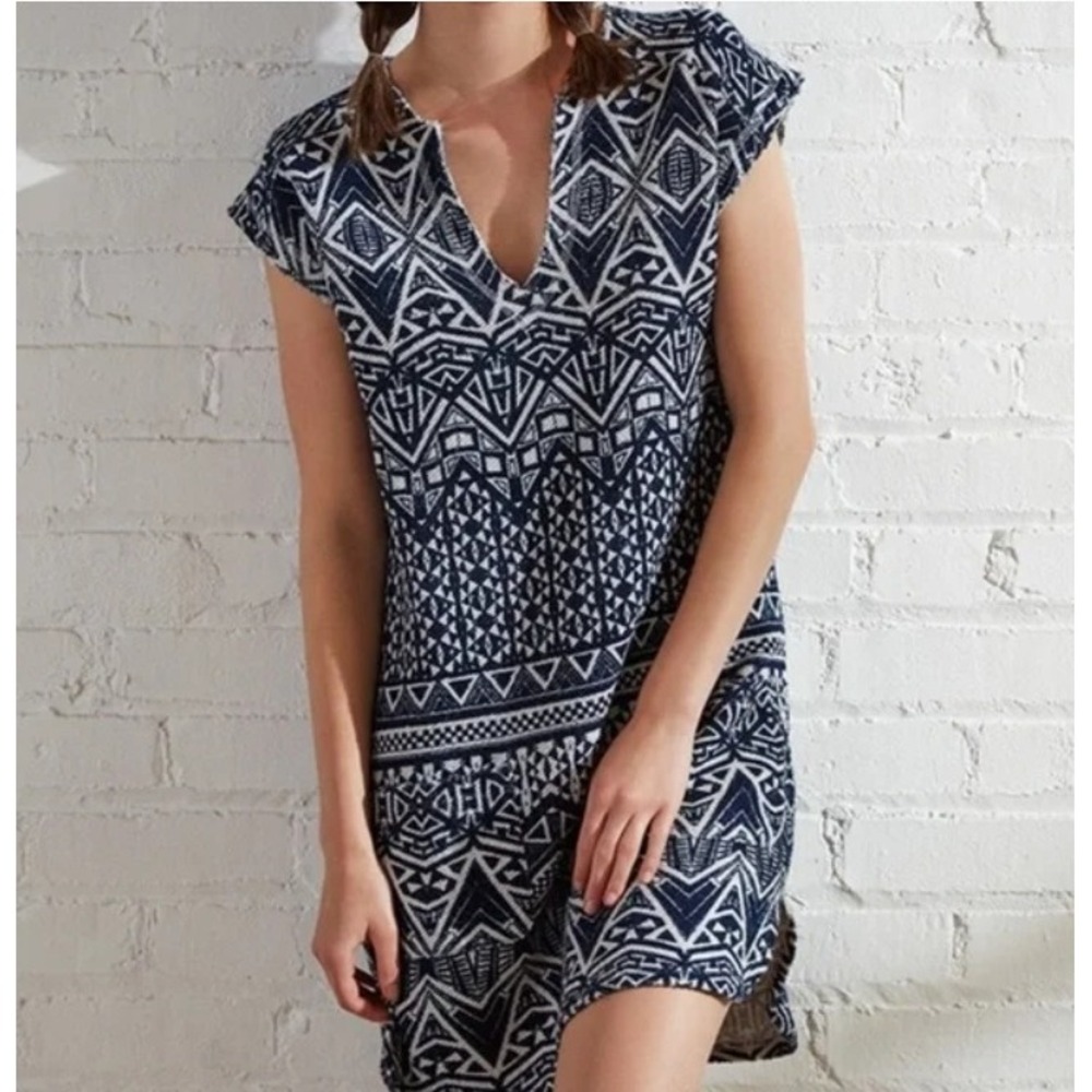 Velvet by‎ Graham & Spencer Printed French Pocket Dress Size S Cover Up Beach